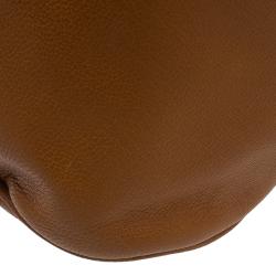 Pre Owned Saint Laurent Paris Tan Leather Muse Bowler Bag
