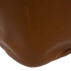 Pre Owned Saint Laurent Paris Tan Leather Muse Bowler Bag