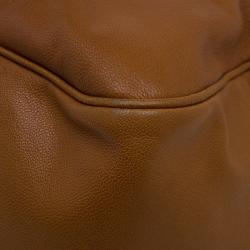 Pre Owned Saint Laurent Paris Tan Leather Muse Bowler Bag