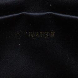 Pre Owned Saint Laurent Paris Black Leather Belle De Jour Flap Clutch