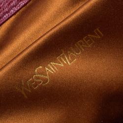 Pre Owned Saint Laurent Paris Red Leather Large Chyc Clutch