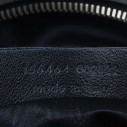 Pre Owned Saint Laurent Paris Blue Croc-Embossed Large Muse Bag