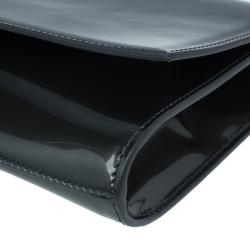 Pre Owned كلتش بغطاء إيف سانت لوران بيلا دي جور أخضر لامع