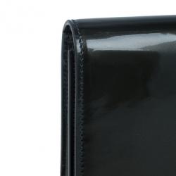 Pre Owned كلتش بغطاء إيف سانت لوران بيلا دي جور أخضر لامع