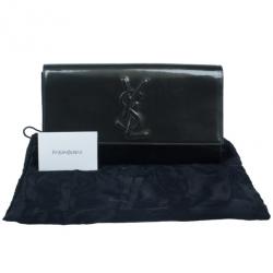 Pre Owned كلتش بغطاء إيف سانت لوران بيلا دي جور أخضر لامع