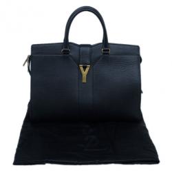 مملوكة مسبقًا Saint Laurent Paris Black Cabas Chyc Medium Satchel