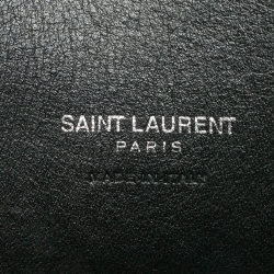 Pre Owned Saint Laurent Dark Green Pebbled Leather Baby Classic Sac De Jour Tote