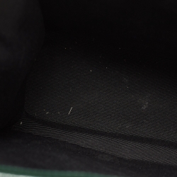 Pre Owned Saint Laurent Dark Green Matelassé Leather Large Cassandre Flap Bag