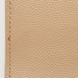 Saint Laurent Beige Leather Monogram Kate Chain Shoulder Bag