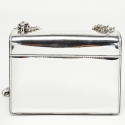 Saint Laurent Silver Mirrored Leather Sunset Shoulder Bag