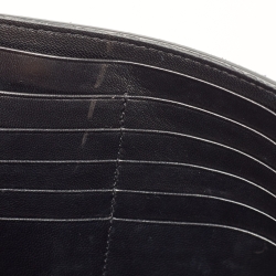 Saint Laurent Black Snakeskin Embossed Leather Kate Wallet On Chain