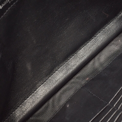 Saint Laurent Black Snakeskin Embossed Leather Kate Wallet On Chain