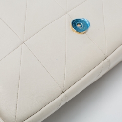 Pre Owned Saint Laurent White Leather Jamie Shoulder Bag