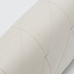 Pre Owned Saint Laurent White Leather Jamie Shoulder Bag