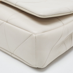 Pre Owned Saint Laurent White Leather Jamie Shoulder Bag
