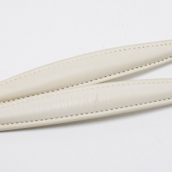 Pre Owned Saint Laurent White Leather Jamie Shoulder Bag