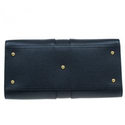 Pre Owned حقيبة سانت لوران جلد أسود وسط كاباس شي