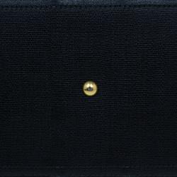 Pre Owned حقيبة سانت لوران جلد أسود وسط كاباس شي