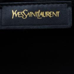 Pre Owned حقيبة سانت لوران جلد أسود وسط كاباس شي