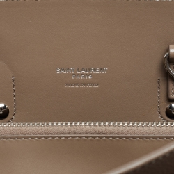 مملوكة مسبقًا Saint Laurent Taupe Leather Baby Classic Sac De Jour Tote