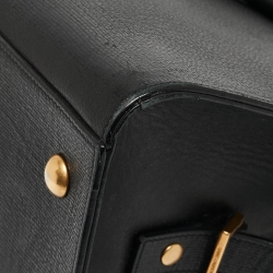 Saint Laurent Black Leather Medium Cabas Y-Ligne Tote