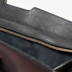 Saint Laurent Black Leather Medium Cabas Y-Ligne Tote