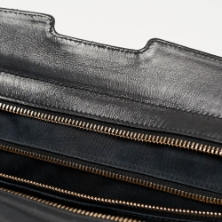 Saint Laurent Black Leather Medium Cabas Y-Ligne Tote