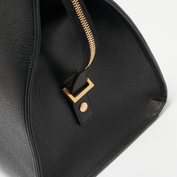 Saint Laurent Black Leather Medium Cabas Y-Ligne Tote