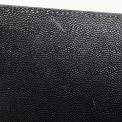 Pre Owned Saint Laurent Black Leather Medium Kate Shoulder Bag