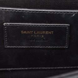 Pre Owned Saint Laurent Black Leather Medium Kate Shoulder Bag