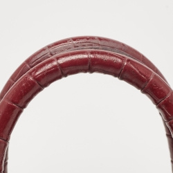 مملوكة مسبقًا Saint Laurent Red Croc Embossed Leather Nano Classic Sac De Jour Tote