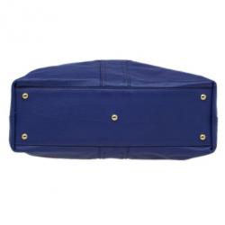 مملوكة مسبقًا Saint Laurent Paris Purple Leather Convertible Shopper Tote