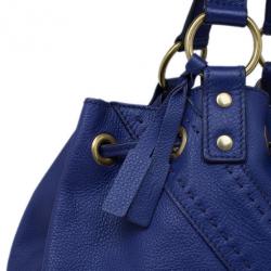 مملوكة مسبقًا Saint Laurent Paris Purple Leather Convertible Shopper Tote
