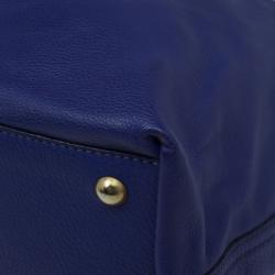 مملوكة مسبقًا Saint Laurent Paris Purple Leather Convertible Shopper Tote