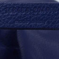 مملوكة مسبقًا Saint Laurent Paris Purple Leather Convertible Shopper Tote