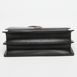 Saint Laurent Black Leather Large Sunset Shoulder Bag