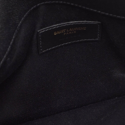 مملوكة مسبقًا حقيبة كلتش سان لوران أب تاون جلد نقشة تمساح أسود