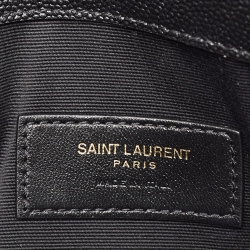 مملوكة مسبقًا حقيبة كلتش سان لوران أب تاون جلد نقشة تمساح أسود