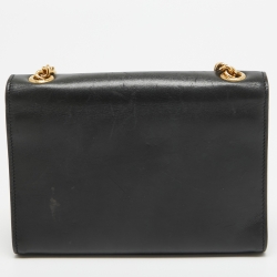 Pre Owned Saint Laurent Black Leather Small Kate Tassel Crossbody Bag