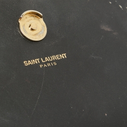 Pre Owned Saint Laurent Black Leather Small Kate Tassel Crossbody Bag