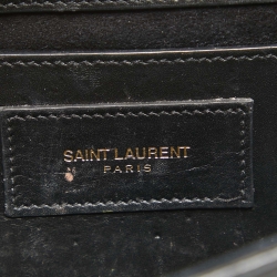 Pre Owned Saint Laurent Black Leather Small Kate Tassel Crossbody Bag