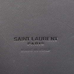 Pre Owned Saint Laurent Grey Croc Embossed Leather Baby Classic Sac De Jour Tote