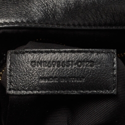 Pre Owned Saint Laurent Black Quilted Leather Maxi Icare Shopper Tote