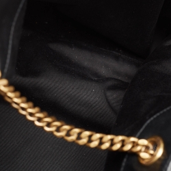 Pre Owned Saint Laurent Black Quilted Leather Maxi Icare Shopper Tote