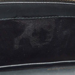 مملوكة مسبقًا Saint Laurent Matte Black Leather Kate Tassel Wallet On Chain