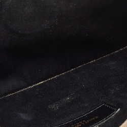Pre Owned Saint Laurent Beige Leather Uptown Clutch
