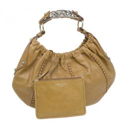 مملوكة مسبقًا حقيبة يد هوبو سان لوران باريس جلد بيج