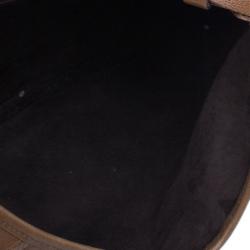 مملوكة مسبقًا حقيبة يد هوبو سان لوران باريس مومباسا بني صغيرة