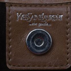 مملوكة مسبقًا حقيبة يد هوبو سان لوران باريس مومباسا بني صغيرة