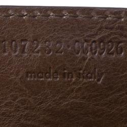 مملوكة مسبقًا حقيبة يد هوبو سان لوران باريس مومباسا بني صغيرة